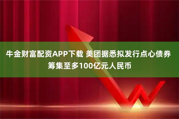 牛金财富配资APP下载 美团据悉拟发行点心债券 筹集至多100亿元人民币