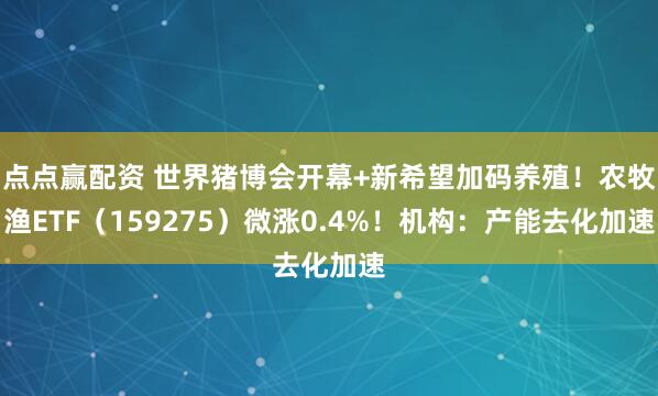 点点赢配资 世界猪博会开幕+新希望加码养殖！农牧渔ETF（159275）微涨0.4%！机构：产能去化加速