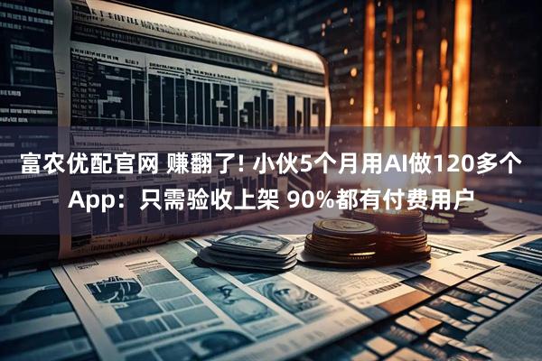 富农优配官网 赚翻了! 小伙5个月用AI做120多个App：只需验收上架 90%都有付费用户